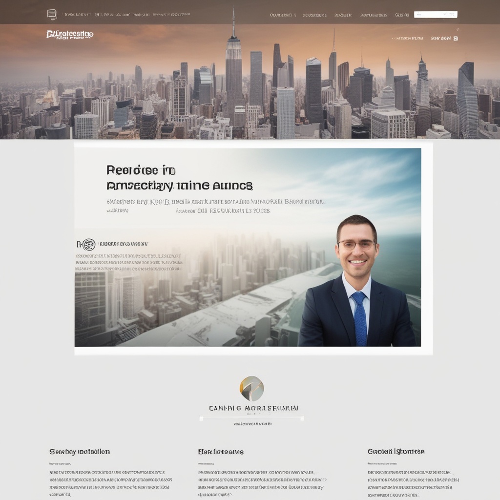 Screenshot of a corporate agency website